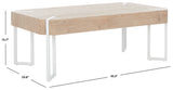 Safavieh Edgecombe Coffee Table  XII23 Natural / White Mdf COF7010A