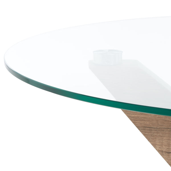 Safavieh Kaera Coffee Table XII23 Multibrown / Glass  Mdf COF7011A