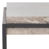 Safavieh Edgefield Coffee Table XII23 Grey Faux Marble / Black Mdf COF7012A