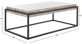 Safavieh Edgefield Coffee Table XII23 Grey Faux Marble / Black Mdf COF7012A