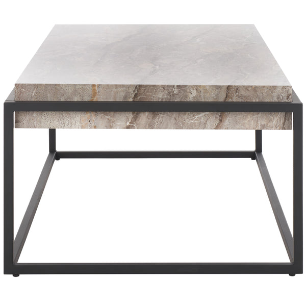Safavieh Edgefield Coffee Table XII23 Grey Faux Marble / Black Mdf COF7012A
