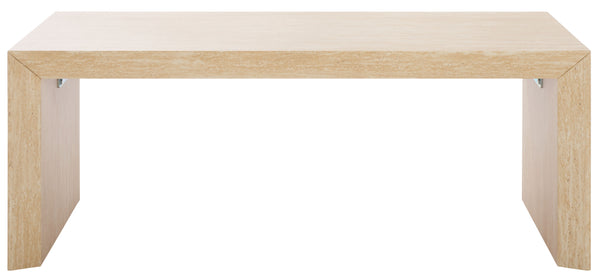 Safavieh Woodrow Coffee Table In Stunning Faux Travertine - Elevate Your Living Space With Style & Elegance! Faux Travertine Mdf Cof7013b