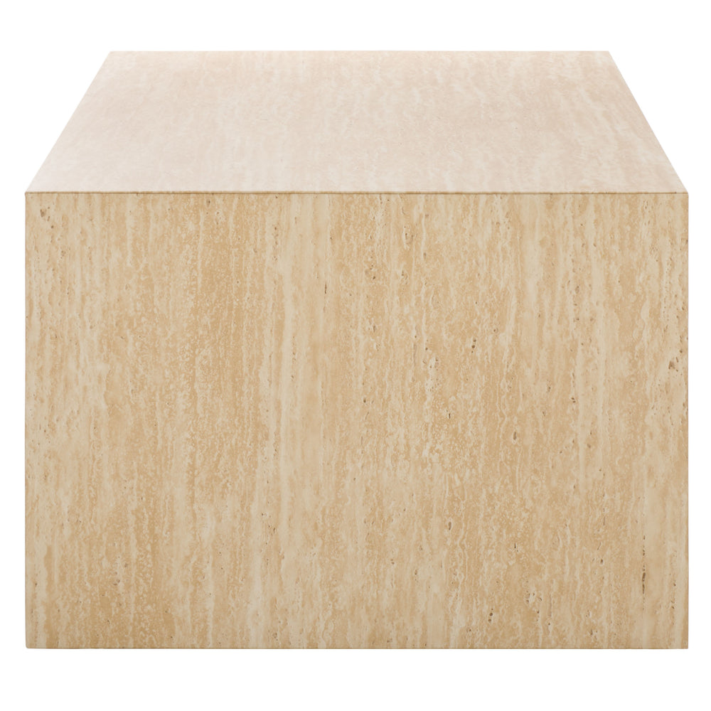Safavieh Woodrow Coffee Table In Stunning Faux Travertine - Elevate Your Living Space With Style & Elegance! Faux Travertine Mdf Cof7013b