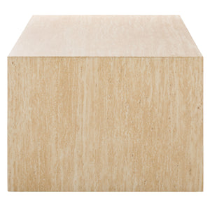 Safavieh Woodrow Coffee Table In Stunning Faux Travertine - Elevate Your Living Space With Style & Elegance! Faux Travertine Mdf Cof7013b
