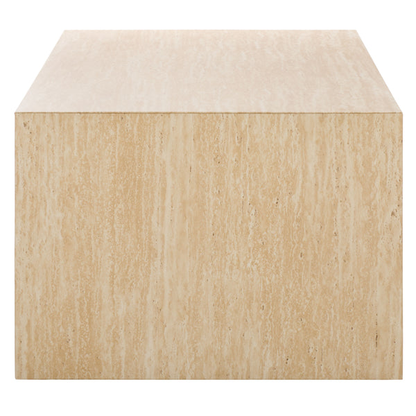 Safavieh Woodrow Coffee Table In Stunning Faux Travertine - Elevate Your Living Space With Style & Elegance! Faux Travertine Mdf Cof7013b