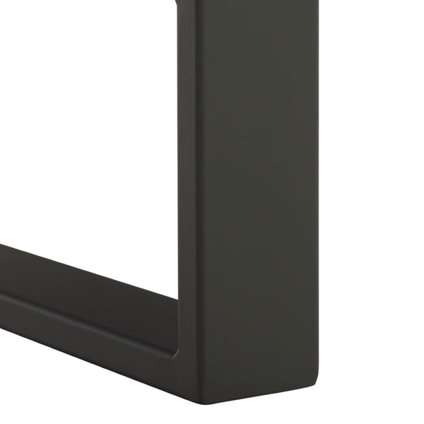 Safavieh Auberon Coffee Table - Contemporary Industrial Style With Glass Top, Black Metal Frame & Storage Shelf COF7015A