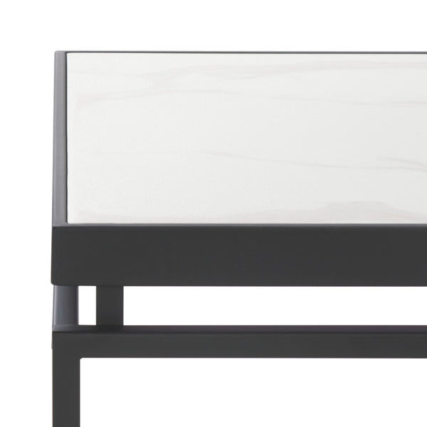 Safavieh Acelin Contemporary Coffee Table - Minimalist Design With Elegant Faux Marble Top And Sturdy Base White Faux Marble / Black COF7017A