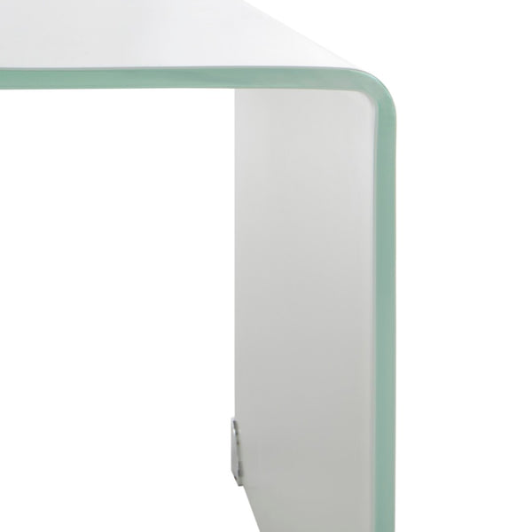 Safavieh Crysta Ombre Glass Coffee Table - Modern Artistic Centerpiece For Contemporary Living Room Spaces Clear/White COF7300B