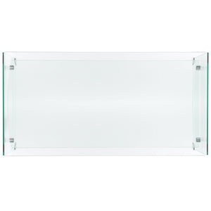 Safavieh Brioni Elegant Tempered Glass Coffee Table With Curved Design And Open Shelf For Stylish Storage COF7303A