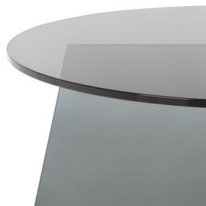 Latika Tempered Glass Coffee Table — 31.5" Square Low-Profile Modern Centerpiece For Small Spaces