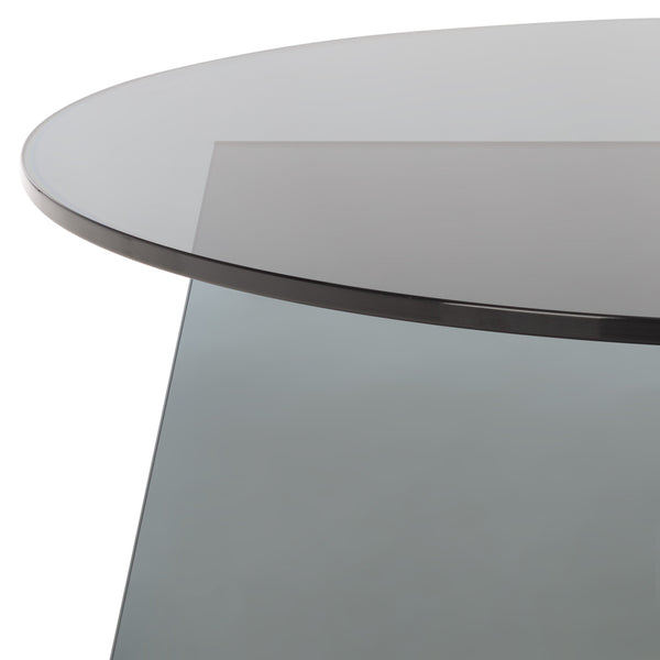 Latika Tempered Glass Coffee Table — 31.5" Square Low-Profile Modern Centerpiece For Small Spaces