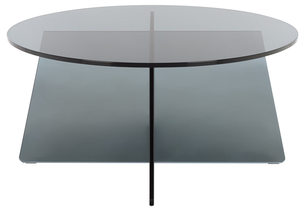 Latika Tempered Glass Coffee Table — 31.5" Square Low-Profile Modern Centerpiece For Small Spaces