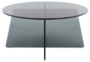 Latika Tempered Glass Coffee Table — 31.5" Square Low-Profile Modern Centerpiece For Small Spaces