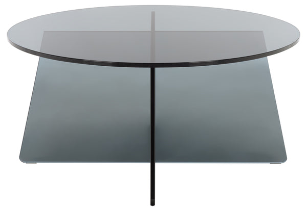 Latika Tempered Glass Coffee Table — 31.5" Square Low-Profile Modern Centerpiece For Small Spaces