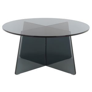 Latika Tempered Glass Coffee Table — 31.5" Square Low-Profile Modern Centerpiece For Small Spaces