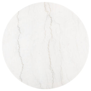Safavieh Maja Round Marble Coffee Table – Mid-Century Modern Design With Walnut Legs For Any Stylish Living Space COF8101A