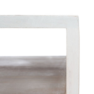 Safavieh Raveena Coffee Table - Artisan Carved Honeycomb Design With Mid-Century Modern Elegance For Your Home White Wash/Brass COF9002C