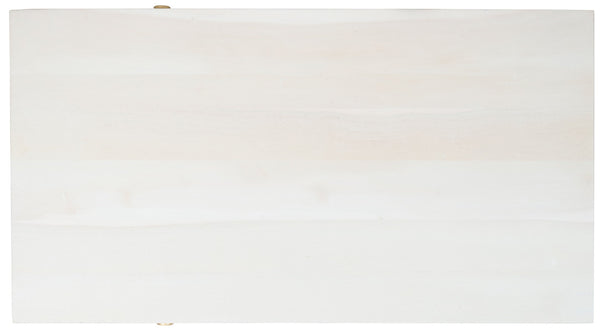 Safavieh Raveena Coffee Table - Artisan Carved Honeycomb Design With Mid-Century Modern Elegance For Your Home White Wash/Brass COF9002C