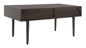 Safavieh Lexington Coffee Table - Modern Chic Design With Handcrafted Details And Ample Storage For Your Home Walnut COF9006A