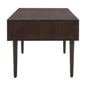 Safavieh Lexington Coffee Table - Modern Chic Design With Handcrafted Details And Ample Storage For Your Home Walnut COF9006A