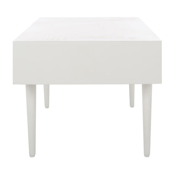 Safavieh Lexington Coffee Table - Modern Chic Design With Handcrafted Details And Ample Storage For Your Home White Wash COF9006B