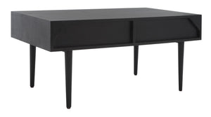 Safavieh Lexington Coffee Table - Modern Chic Design With Handcrafted Details And Ample Storage For Your Home Black COF9006C