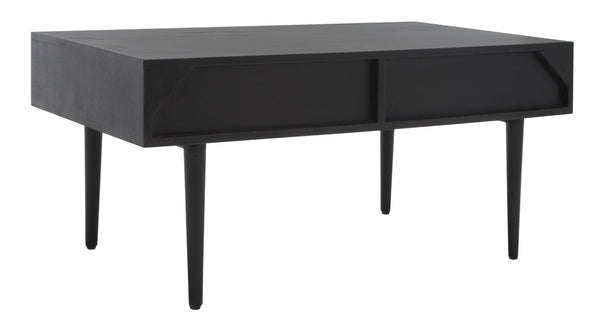 Safavieh Lexington Coffee Table - Modern Chic Design With Handcrafted Details And Ample Storage For Your Home Black COF9006C