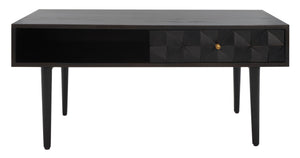 Safavieh Lexington Coffee Table - Modern Chic Design With Handcrafted Details And Ample Storage For Your Home Black COF9006C