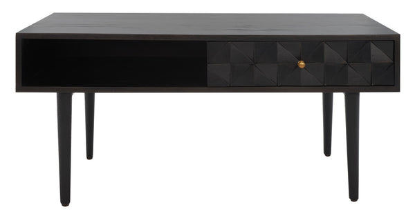 Safavieh Lexington Coffee Table - Modern Chic Design With Handcrafted Details And Ample Storage For Your Home Black COF9006C