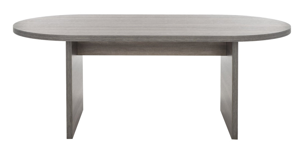 Safavieh Gareth Coffee Table - Contemporary Capsule Design With Stylish Wood Grain For Modern Living Spaces Slate Grey COF9301A