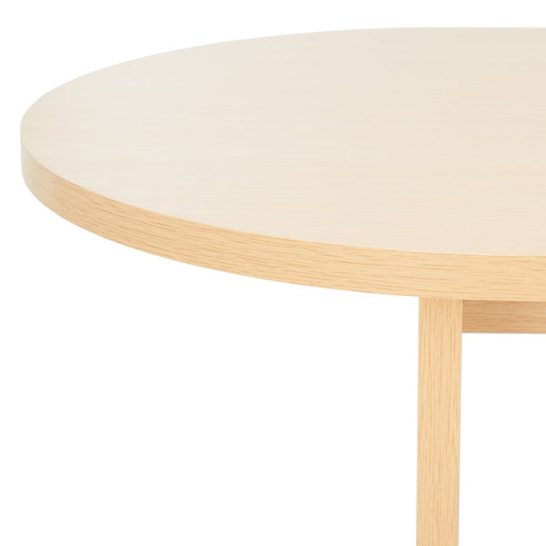 Safavieh Gareth Coffee Table - Contemporary Capsule Design With Stylish Wood Grain For Modern Living Spaces Natural COF9301B