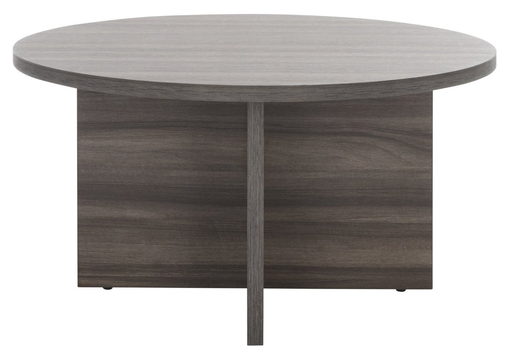 Safavieh Bo Coffee Table - Elegant Round Design With Tapered Base, Perfect For Modern Living Spaces And Decor Slate Grey COF9302A