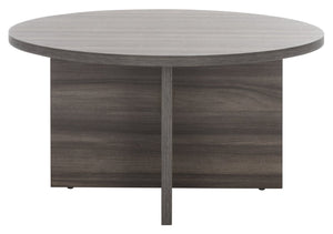 Safavieh Bo Coffee Table - Elegant Round Design With Tapered Base, Perfect For Modern Living Spaces And Decor Slate Grey COF9302A