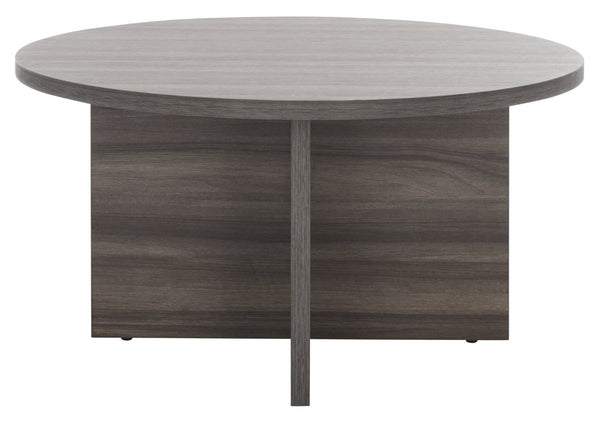 Safavieh Bo Coffee Table - Elegant Round Design With Tapered Base, Perfect For Modern Living Spaces And Decor Slate Grey COF9302A