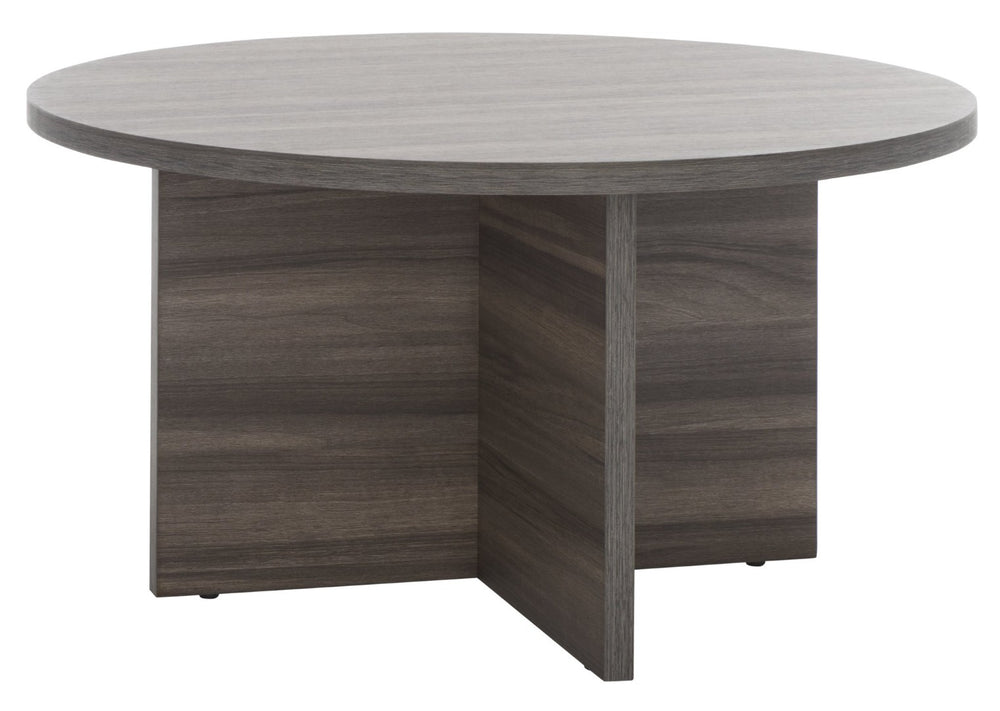 Safavieh Bo Coffee Table - Elegant Round Design With Tapered Base, Perfect For Modern Living Spaces And Decor Slate Grey COF9302A