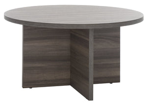 Safavieh Bo Coffee Table - Elegant Round Design With Tapered Base, Perfect For Modern Living Spaces And Decor Slate Grey COF9302A