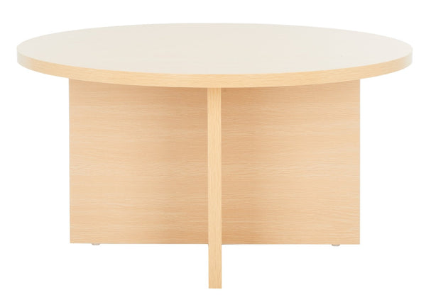 Safavieh Bo Coffee Table - Elegant Round Design With Tapered Base, Perfect For Modern Living Spaces And Decor Natural COF9302B