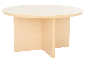 Safavieh Bo Coffee Table - Elegant Round Design With Tapered Base, Perfect For Modern Living Spaces And Decor Natural COF9302B