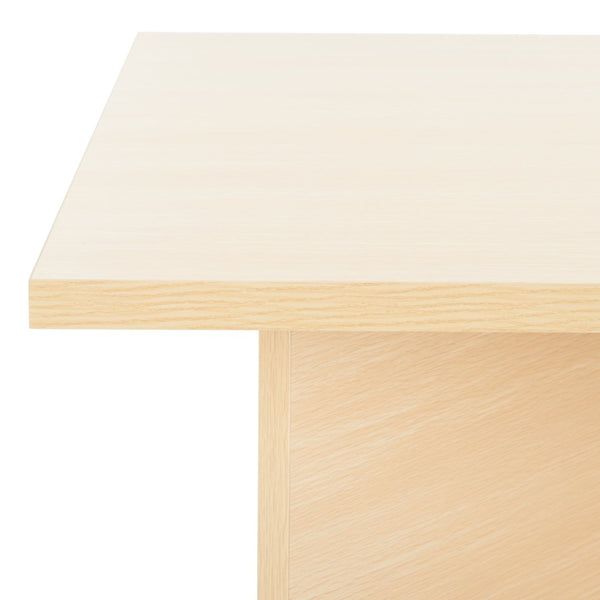 Safavieh Cathen Coffee Table - Modern Rectangular Design With Cross-Shaped Base For Stylish Living Spaces Natural COF9303B