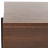 Safavieh Jaxith Coffee Table XII23 Walnut / Black  Wood COF9304B