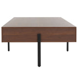 Safavieh Jaxith Coffee Table XII23 Walnut / Black  Wood COF9304B