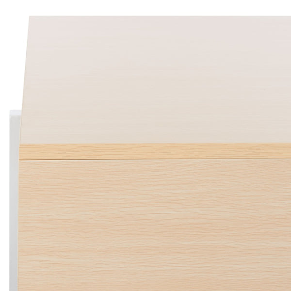 Safavieh Jaxith Modern Coffee Table With Rich Wood Grain And Sleek Metal Legs For Contemporary Living Spaces Natural / Silver COF9304C