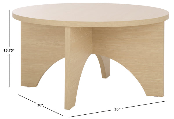 Safavieh Eustace Coffee Table In Elegant Sand Finish - Timeless Design For Sophisticated Living Spaces Sand Wood Cof9306a