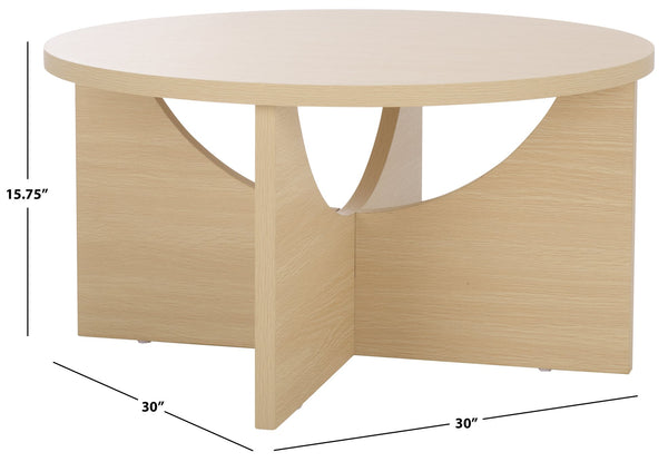 Safavieh Elgin Coffee Table In Sandshade - Elegant Wooden Design For Sophisticated Living Spaces & Decor Sand Wood Cof9307a