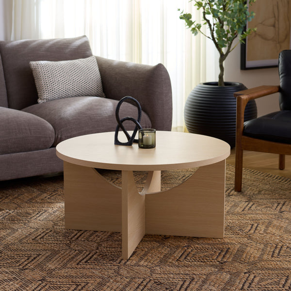 Safavieh Elgin Coffee Table In Sandshade - Elegant Wooden Design For Sophisticated Living Spaces & Decor Sand Wood Cof9307a
