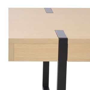 Safavieh Klausner Coffee Table - Elegant Sand & Black Design, Durable Wood & Metal Construction, Stylish Centerpiece Sand ,Black Wood ,Metal Cof9308a