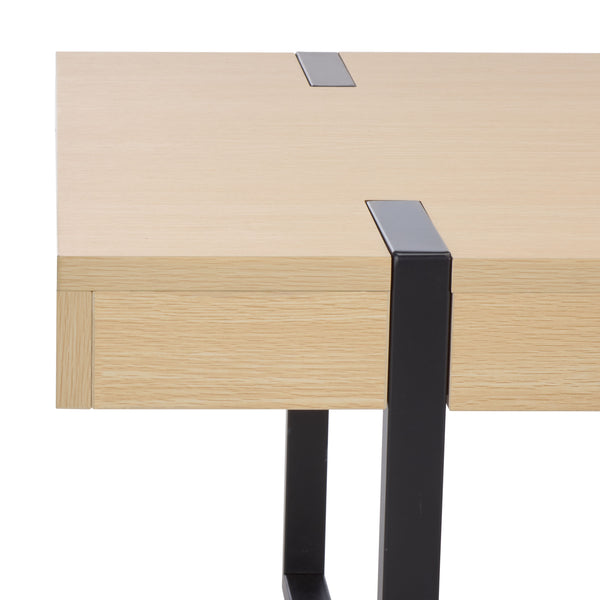 Safavieh Klausner Coffee Table - Elegant Sand & Black Design, Durable Wood & Metal Construction, Stylish Centerpiece Sand ,Black Wood ,Metal Cof9308a