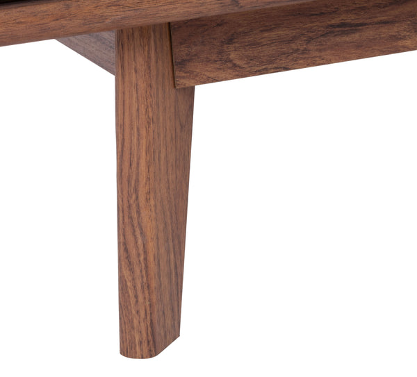 Safavieh Rori 2 Door Coffee Table In Walnut – Stylish Square Design With Honeycomb Structure & Metal Accents Walnut Honeycomb,Pb And Mdf,Metal Cof9600a