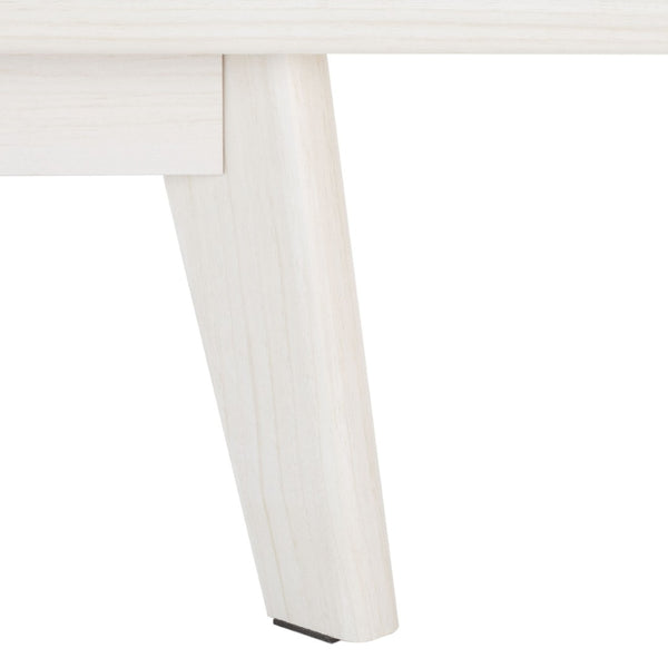 Safavieh Rori Retro-Chic Coffee Table With Sliding Doors And Stylish Storage For Modern Living Spaces Bleached White COF9600C