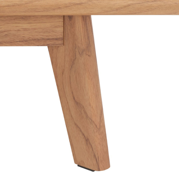 Safavieh Rori Retro-Chic Coffee Table With Sliding Doors And Stylish Storage For Modern Living Spaces Oak COF9600D